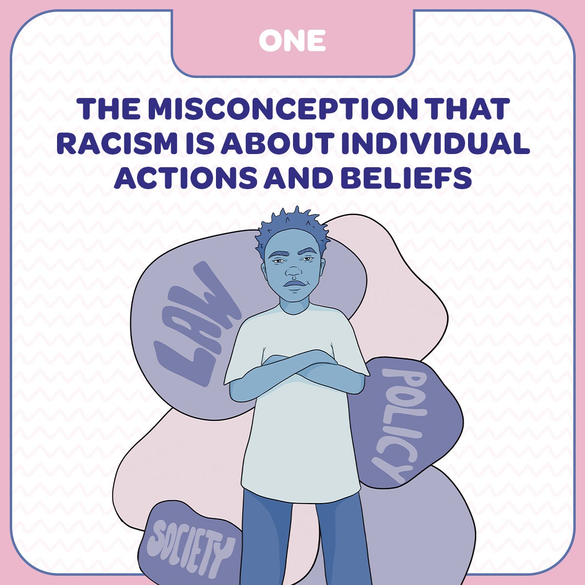 One, the misconception that racism is about individual actions